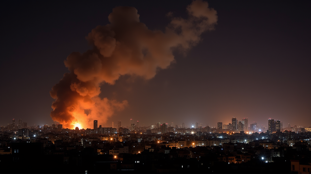 イランの激しい報復:イスラエル上空にミサイルの痕跡