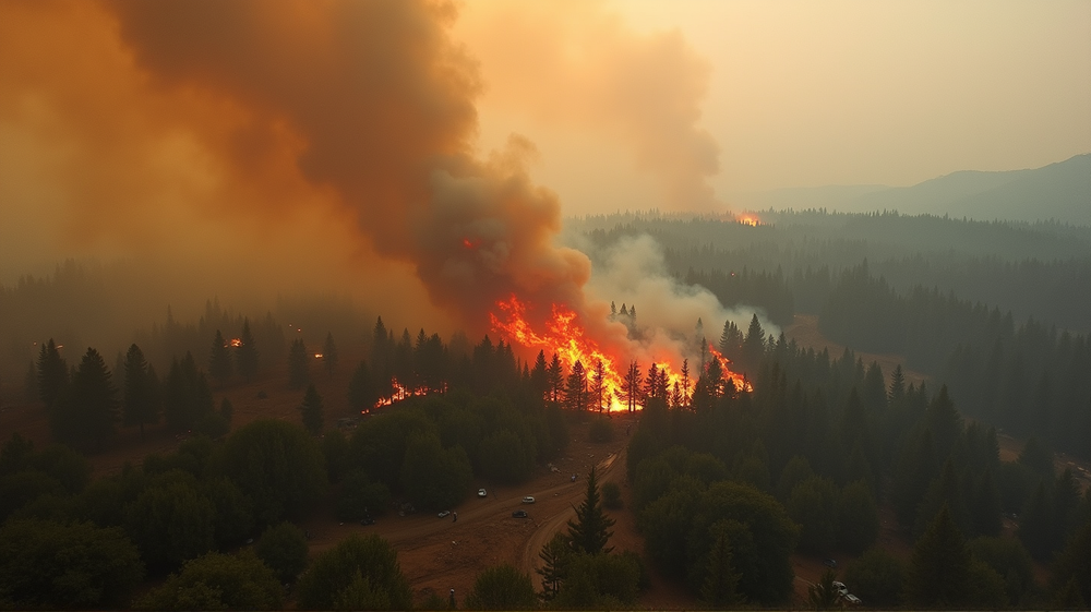 容赦ない炎：シリアのラタキア州が最悪の山火事と闘う