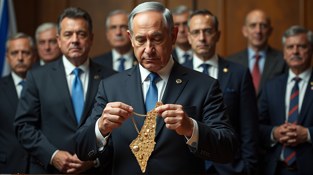 ネタニヤフの物議を醸す『大イスラエル』の贈り物で外交的緊張が高まる