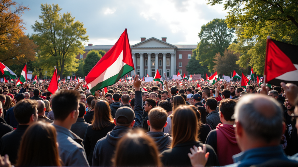 団結のステージ: ビンガムトン大学が中東平和を呼びかける