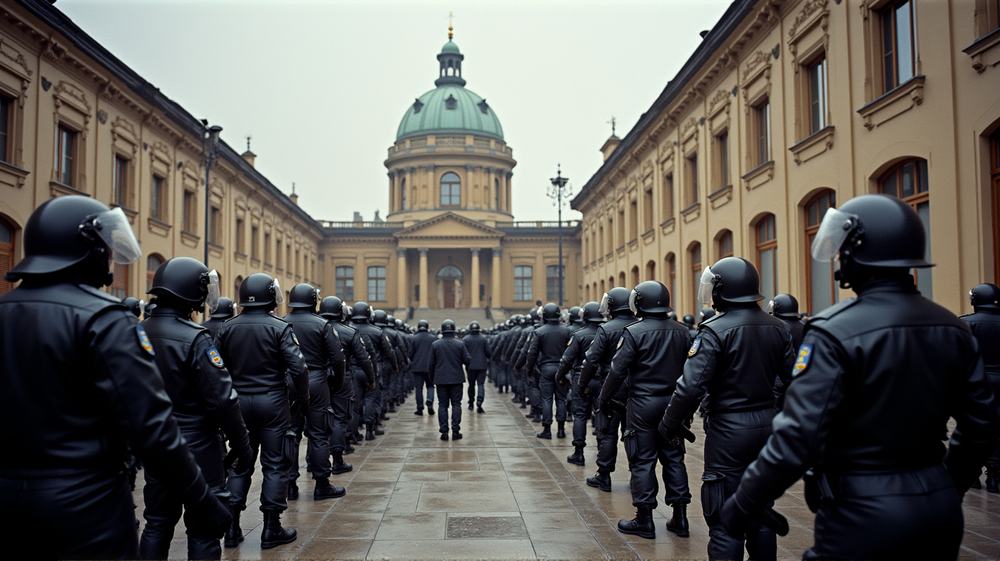 選挙の余波：トビリシの大統領宮殿での逮捕と対立