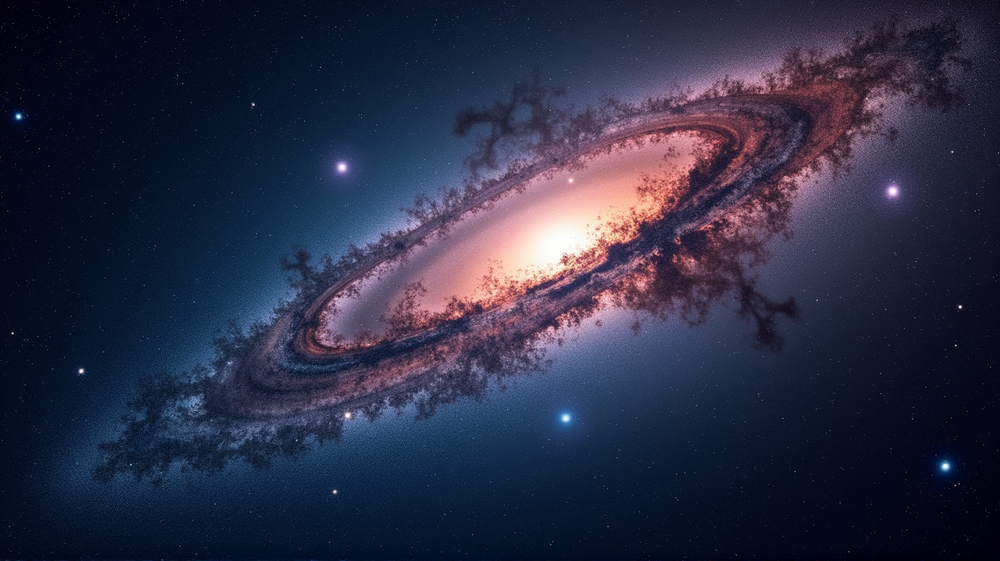 AIが天の川シミュレーションを強化: 1000億の星のブレイクスルー