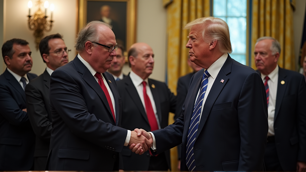 トランプ氏、ガザ生存者との感動の会合: 英雄たちの登場