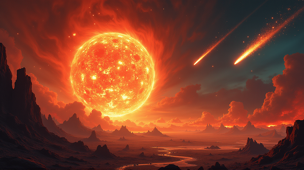 天体のドラマ：爆発する彗星、太陽嵐、そして先史時代の『地獄の豚』