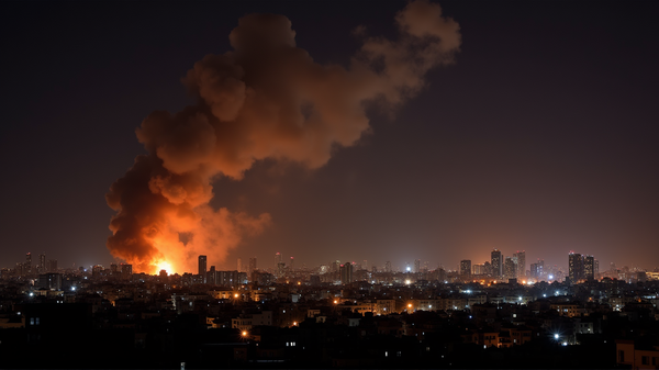 イランの激しい報復：イスラエル上空にミサイルの痕跡