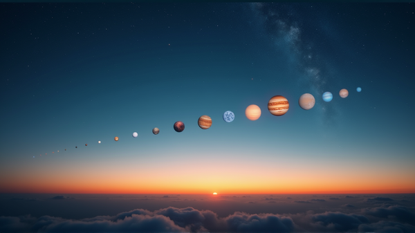 ６つの惑星の壮観な天体ショーを体験：8月の惑星パレードガイド