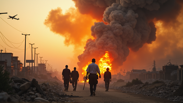 ガザの壊滅：イスラエルの激しい攻撃が大量避難を引き起こす