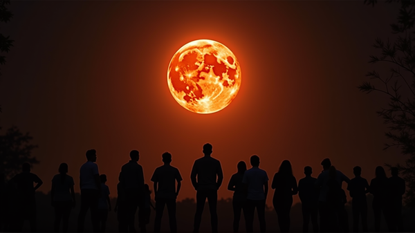 天体のダンスを目撃せよ：インドの壮大な月食が待ち受ける