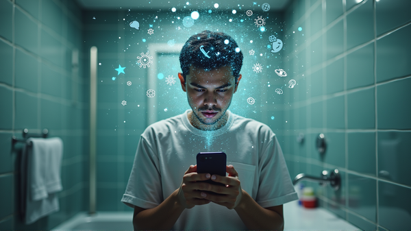 トイレ時間とあなたのスマホ：健康リスクのレシピ？