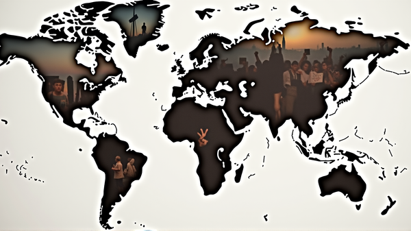 中東の激動の中で正義を求める世界的な抗議活動