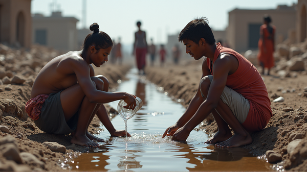 水：荒廃した地域の住民たちの命を守る戦い