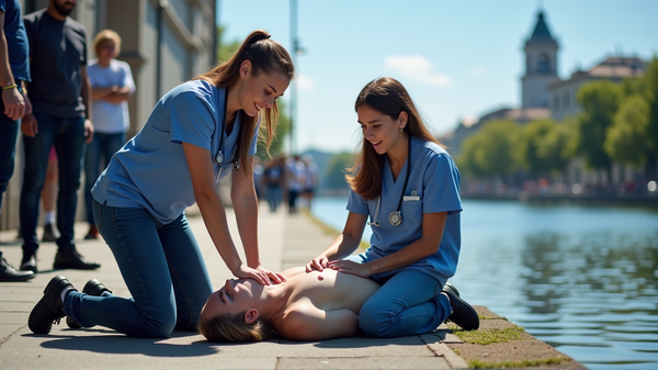 勉強休憩中に命を救った英雄的なPA学生たち