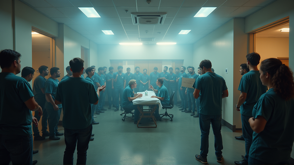 抗議者がAtrium Health理事会を襲撃: 住宅と労働組合の権利を求める