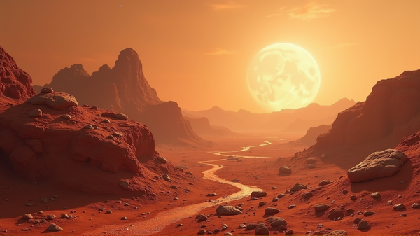 火星の居住地を築く微生物たち